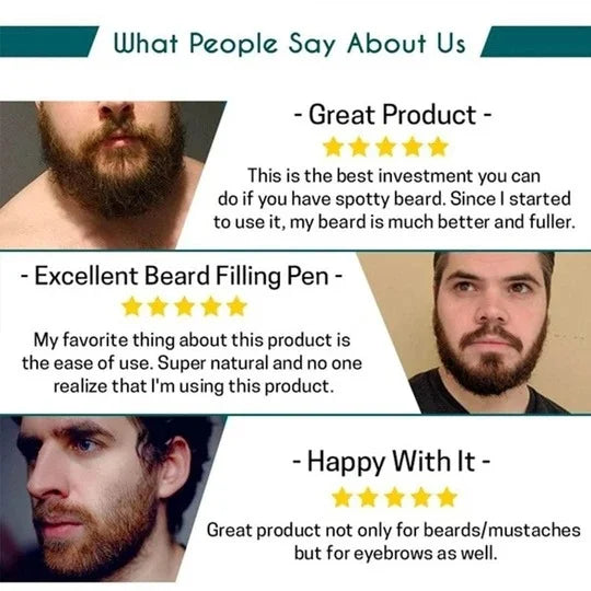 Lápiz  y peine para Relleno de Barba y Cejas resistente al agua