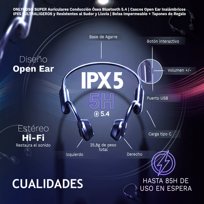SUPER AURICULARES CONDUCCIÓN ÓSEA