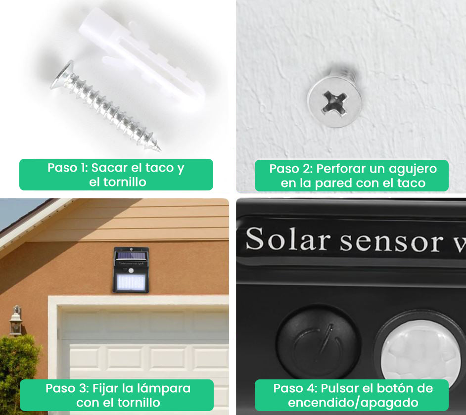 Luz Solar Exterior LED